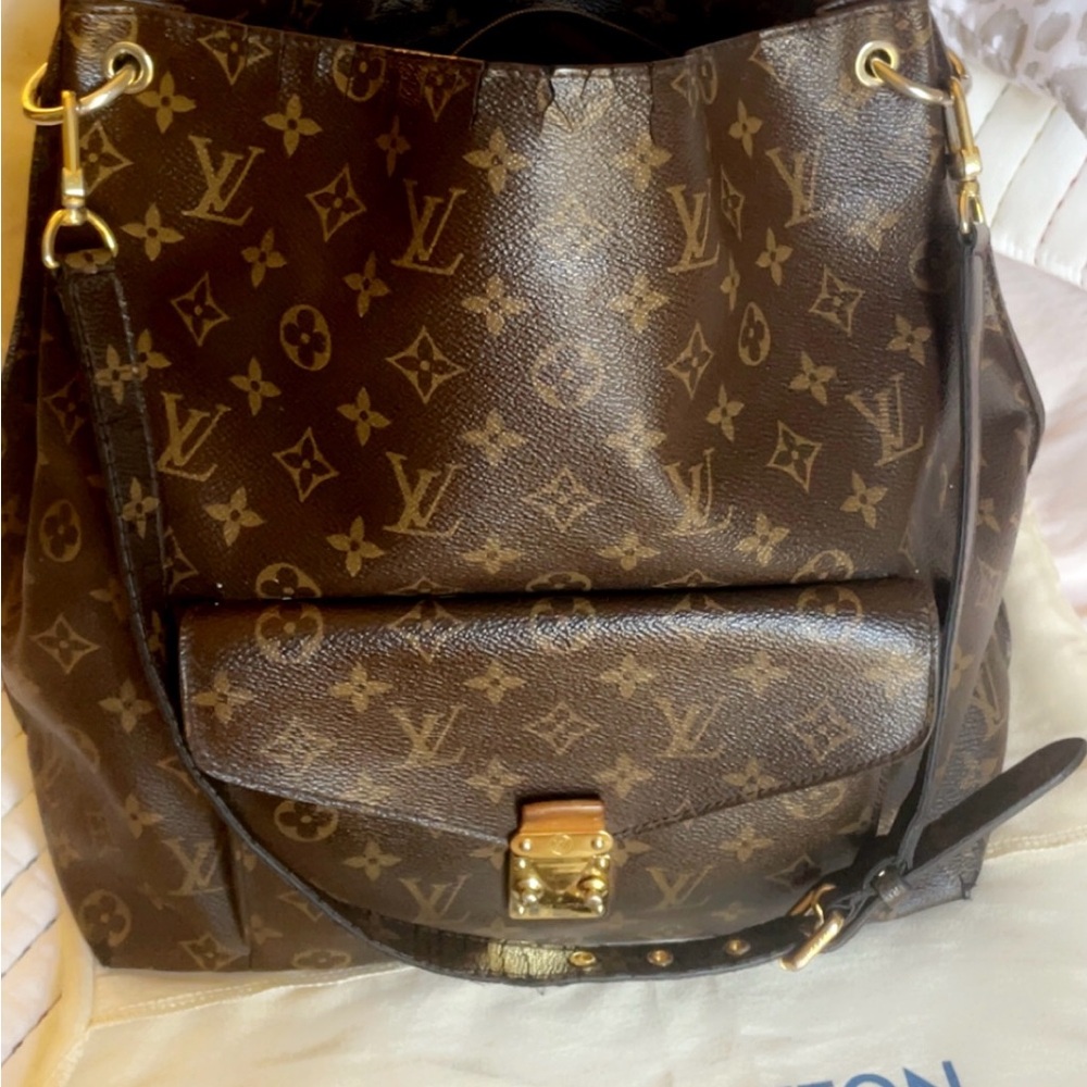 Used  Louis Vuitton Brown Métis Monogram Shoulder Bag, with Dust Bag